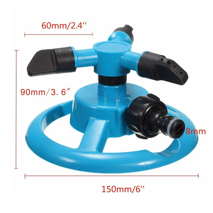Automatic Garden Small Triple Rotary Lawn Sprinkler